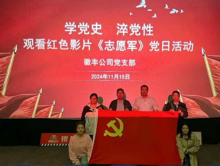 20241118学党史 淬党性——徽商期货上海徽丰公司党支部组织观影党日活动+杨婧