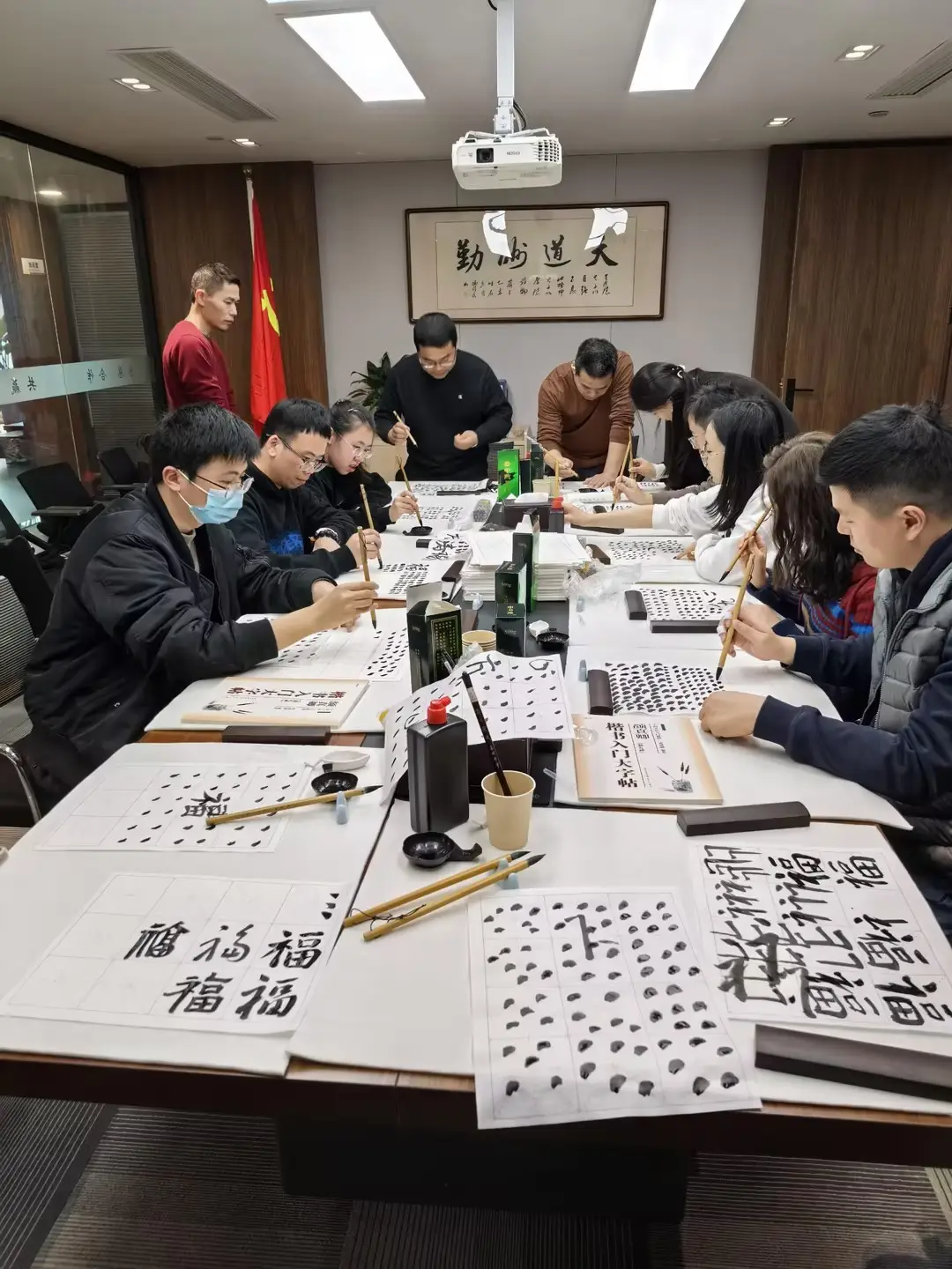 20250123墨香四溢迎新春 春联送福暖人心1+孙开明