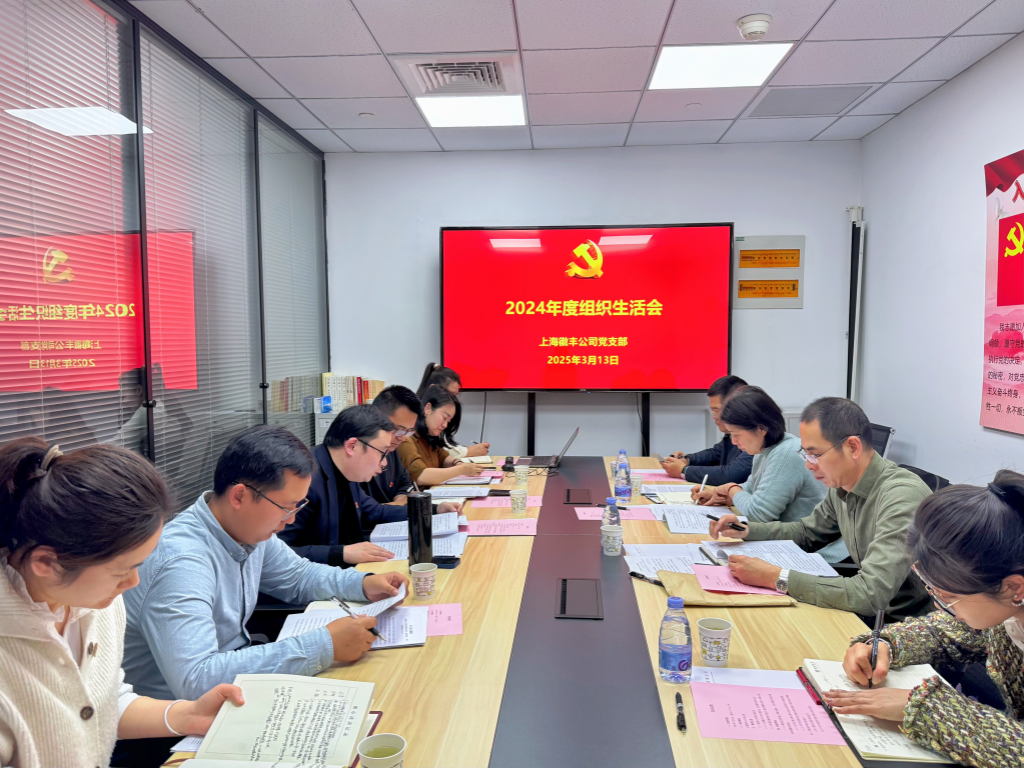 20250314上海徽丰公司党支部召开2024年度组织生活会+杨婧